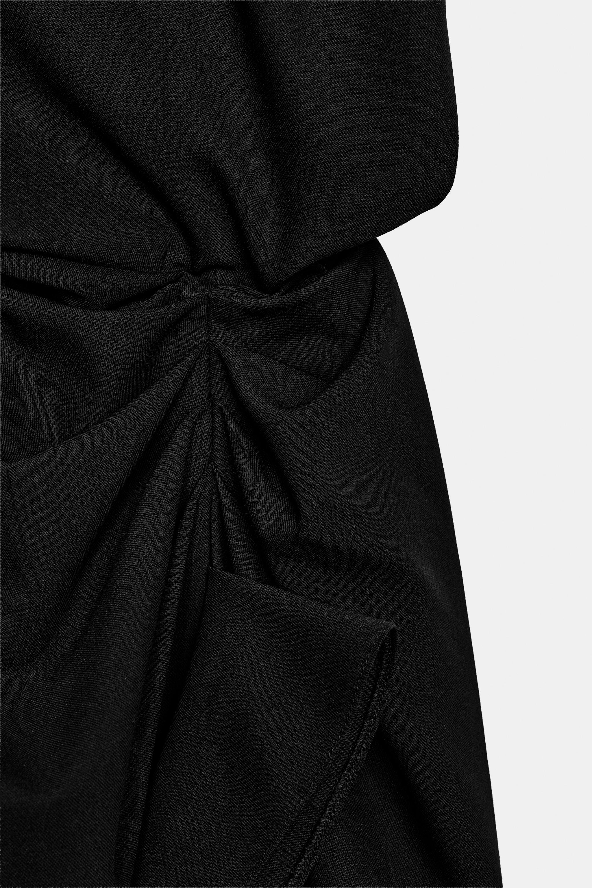 ZW COLLECTION DRAPED MIDI DRESS